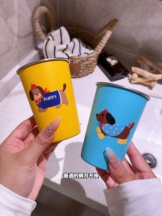 这么可爱的304不锈钢漱口杯,不仅可以用来漱口还能当水杯用!!!#漱口杯 #304不锈钢 #杯子 #超便宜超划算