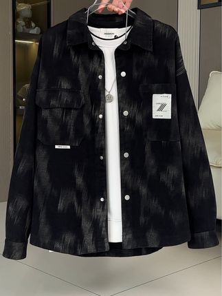 秋季男款时尚休闲水洗牛仔夹克外套!#男装 #穿搭 #外套 #牛仔外套 #男士外套