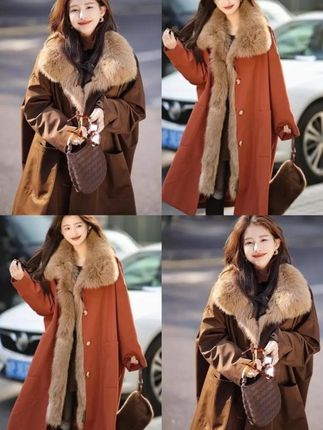 #女洋气中长款皮草外套 #时尚洋气 #派克服 #洋气减龄 #高级感穿搭