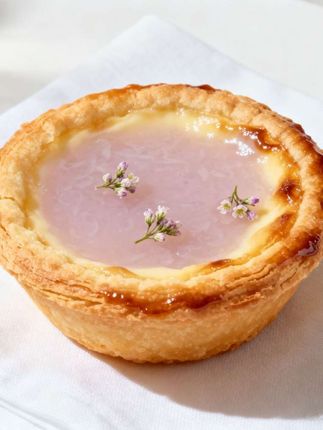 石楠花藕粉蛋挞!这次量少#初中生心情压抑怎么缓解 #石楠花 #藕粉 #蛋挞皮的创意吃法 #猎奇