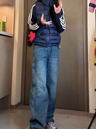 #牛仔裤穿搭 #梨形身材穿搭 #藏肉显瘦穿搭 #春秋穿搭
