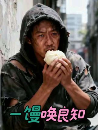 老人施舍的一个馒头,唤醒了男人的良知#Ai #善良 #正能量 #好人一生平安