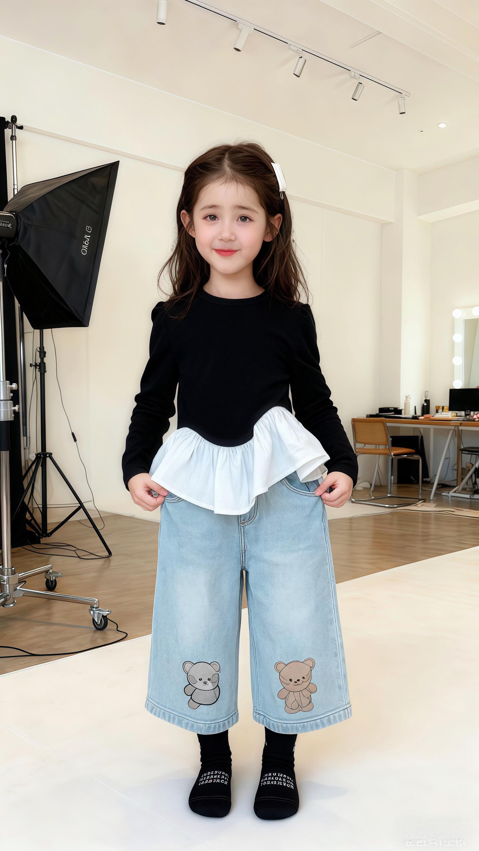 “如果没有经济压力 养小孩真的是件很有趣的事” #高品质童装 #生女儿就要这样穿 #童装上新 #女儿穿搭 #女童套装