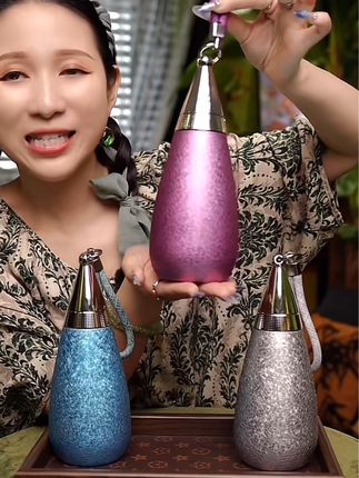 麦田半夏 水滴保温杯女生高颜值内钛层吸管水杯2025新款送礼便携#好物推荐🔥 #视频同款 #精致优雅 #携带方便 #保温杯