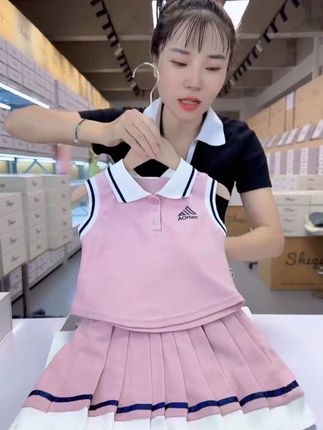 女童穿搭 夏季女童百褶裙运动套装#好物推荐🔥 #甜美穿搭 #百褶裙穿搭 #好看的衣服都在这里 #高品质童装直播