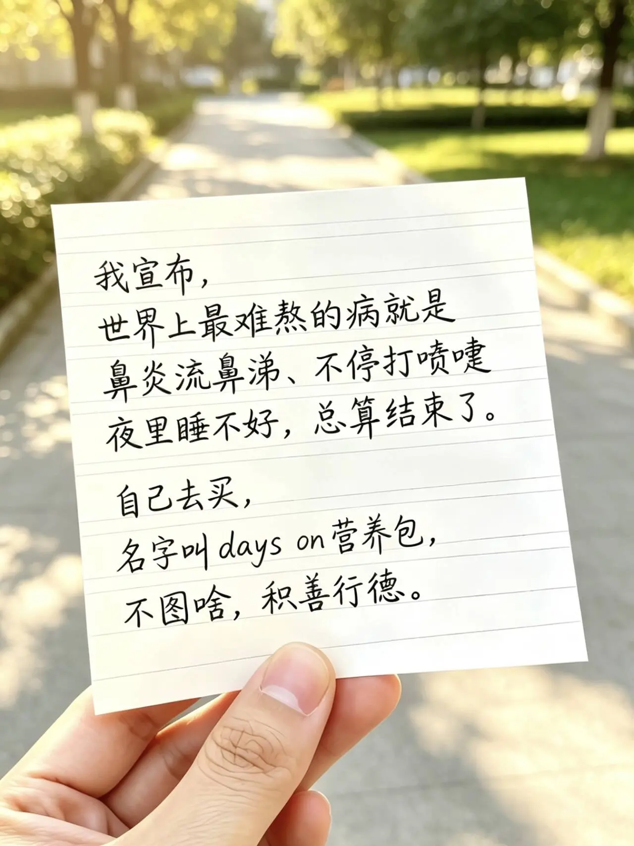 人生小满即是圆满#鼻炎结束了#手写 - 抖音