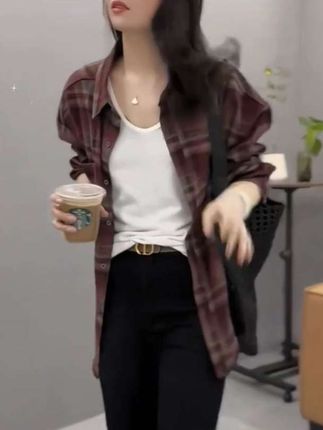 #款格子衫衣#时尚减龄款#谁穿谁好看系列 谁好看