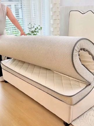 100%乳胶记忆棉床垫遮盖物软垫家用卧室宿舍学生单人榻榻米床褥垫#学生床垫 #记忆棉床垫 #宿舍好物 #乳胶床垫