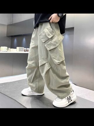 男童裤子春夏款工装裤2025新款春夏中大儿童男孩春装潮休闲裤#工装裤 #休闲裤