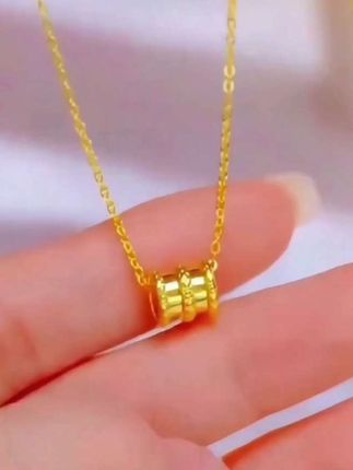 #早秋穿搭 【中国黄金】珍尚银 财源滚滚小蛮腰项链女时尚百搭锁骨链 #小蛮腰项链 #时尚百搭 #轻奢锁骨链 @DOU+小助手