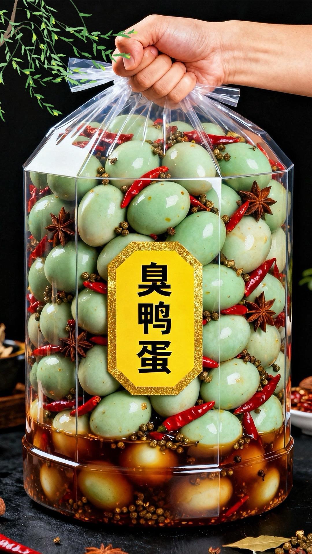 臭鸭蛋。#遭遇臭鸭蛋 “邂逅这枚臭鸭蛋,给山珍海味都不换!这可是咱东北的特产臭鸭蛋,蛋白咸香入味,蛋黄黑黄流油,风味比榴莲、臭豆腐还具特色。老铁们瞧瞧,咱自家腌的臭鸭蛋,蛋黄黑黄流油,那味儿,比臭豆腐还‘上头’,吃起来却嘎嘎香!要是你也爱这口独特风味,千万别错过。#舌尖上的东北味 #传统特色美食 #快来一起尝个鲜 #强烈推荐