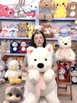 软乎乎的西高地大狗狗,做床搭子满满的安全感💗#礼物推荐 #爱了爱了 #少女心爆棚 #这也太可爱了吧 #强烈推荐