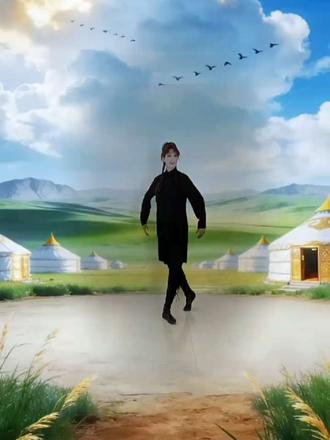 #呼伦贝尔的云@何老师舞蹈教学 #背景@仙女们的妙法阁༦༧🌺༗༤༣ #蒙古舞 #民族特色民族文化