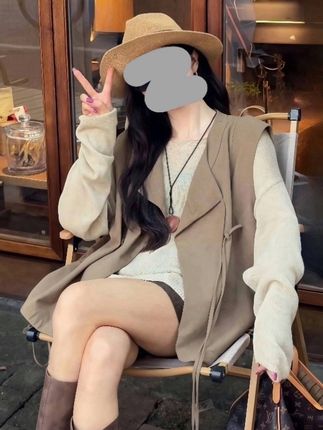 复古气质翻领长袖连体裤女2025春秋新款设计感减龄收腰显瘦直筒裤#穿出高级感 #高级感穿搭 #设计感外套轻奢感 #穿搭穿搭