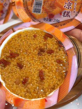 早餐吃腻了糙米饭和全麦面包的,换成这个软糯香甜的山西特产黄米凉糕,优质粗粮巨好吃!#黄米凉糕 #粗粮 #软糯香甜