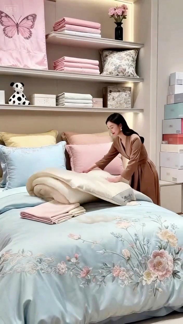 【桐乡手工桑丝棉被 | 四季守护,一被传情】💤  🌞夏不闷汗,❄️冬不压身! 这床桐乡老手艺桑丝棉被,才是真正懂生活的选择! 天然蚕丝+棉柔配比,吸湿透气像会呼吸 空调房里不冷不燥,寒冬夜里裹进阳光的温暖  👉妈妈们抢着囤的「婚被首选」 双宫茧桑丝长而韧,手工拉网十年不结块 从嫁妆到宝宝襁褓被,一床好被传承三代温柔  ✅可水洗不跑棉 ✅A类婴幼儿标准 冷感夏凉/春秋温润/加厚冬款 三季适配 点击下单↓把江南暖意抱回家!  #桐乡蚕丝被 #冬被推荐 #妈妈必备好物 #婚嫁好物 #睡眠黑科技