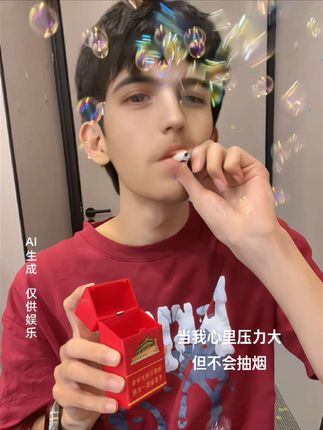 #玩个很新的东西#泡泡烟盒#压力大就吹泡泡#好拽的泡泡棒