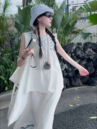 #女童夏季套装 #薄款休闲套装 #洋气中大童夏装 #儿童时尚穿搭 #夏日女童潮流单品