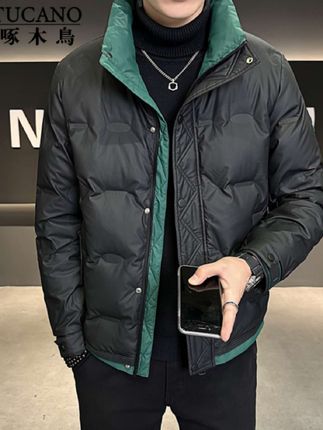 TUCANO/啄木鳥羽绒棉服冬季2025年帅气时尚拼色保暖立领休闲外套 #品质男装 #男生穿搭 #阳光帅气 #强烈推荐 #秋冬穿搭