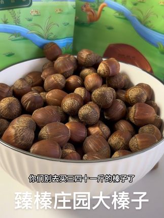 #快来一起尝个鲜 臻榛庄园东北大榛子果仁又大又饱满,不油不腻,好吃又营养#臻榛庄园 #榛子#过年必备#追剧小零食