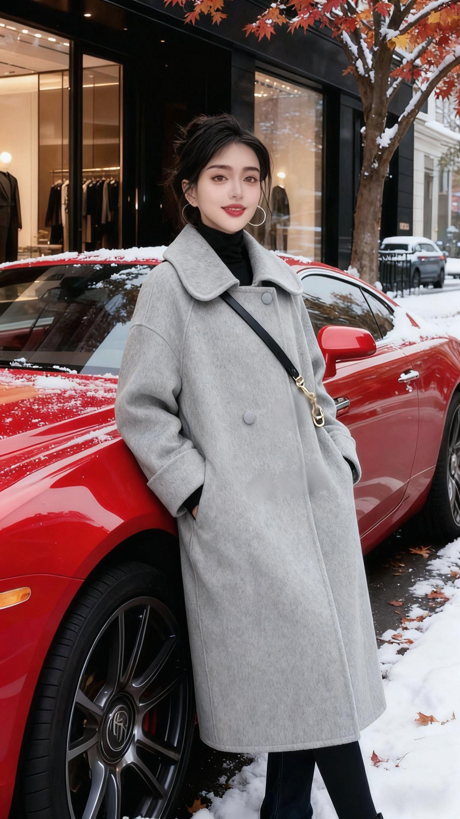 《冬之韵,衣之语,景之诗》   冬风轻拂,将季节的故事写在城市与山野的角落。   灰色呢大衣在都市街头,与红色座驾相映,似是时尚与温柔邂逅。那衣摆的弧度,随步履轻摇,在橱窗霓虹的晕染下,勾勒出都市女子的优雅轮廓,每一粒纽扣都藏着都市的精致絮语。   转身,山野的风将同款呢衣吹向雪山湖畔。灰与白的大衣在金黄的雪山前相依,是闺蜜间的默契,也是自然与人文的相拥。湖水粼粼,映着雪山的金光,也映着她们衣袂的温柔,那黑色的挎包似是时光的行囊,装着旅途的欢笑与对这方山水的眷恋。   从都市到山野,一件呢衣,两种风景,却同样的动人。冬的冷冽被衣的温暖包裹,人的笑意被景的壮美点亮,每一处细节都是时光的诗行,在岁月的笺上,写就一段关于冬、关于衣、关于相遇的美好篇章。#大衣穿搭 #一键入冬穿搭