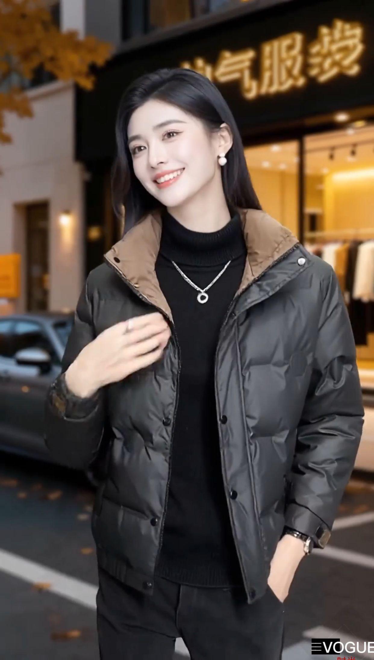 男士秋冬羽绒服档次立领保暖加厚#外套穿搭 #羽绒服穿搭 #高端男装 #强烈推荐 #男装穿搭