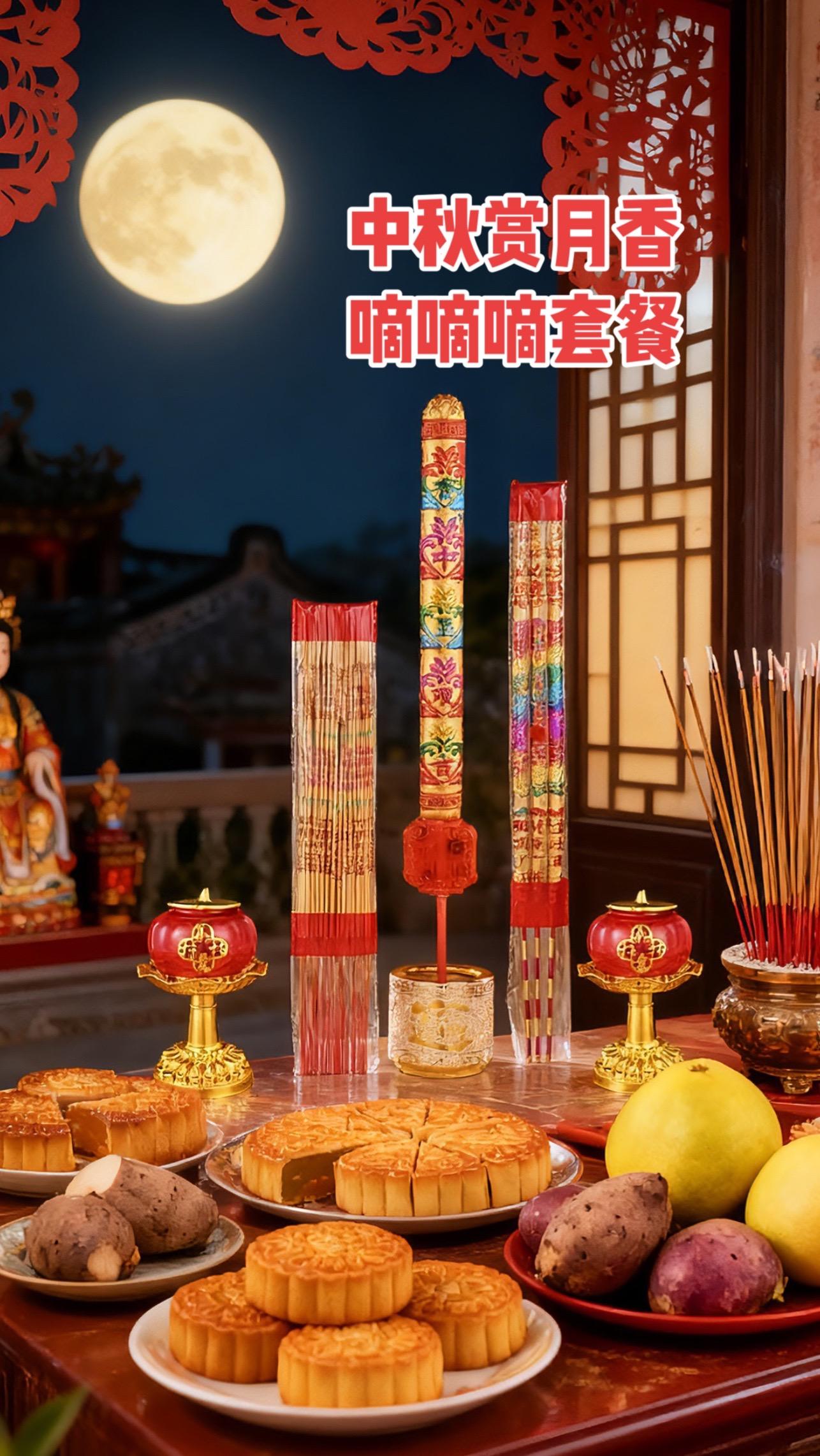时间过的真快啊,马上就要中秋了,这套赏月娘的套组,推荐大家都来安排#中秋节 #潮汕中秋 #潮汕中秋赏月神曲 #潮汕中秋折塔 #赏月娘