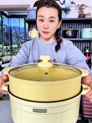 煎蛋不粘,煮饭不粘,粥汤不溢,蒸煮一体 就是这个#超实用的#不粘锅 #好物精选#多功能电煮锅