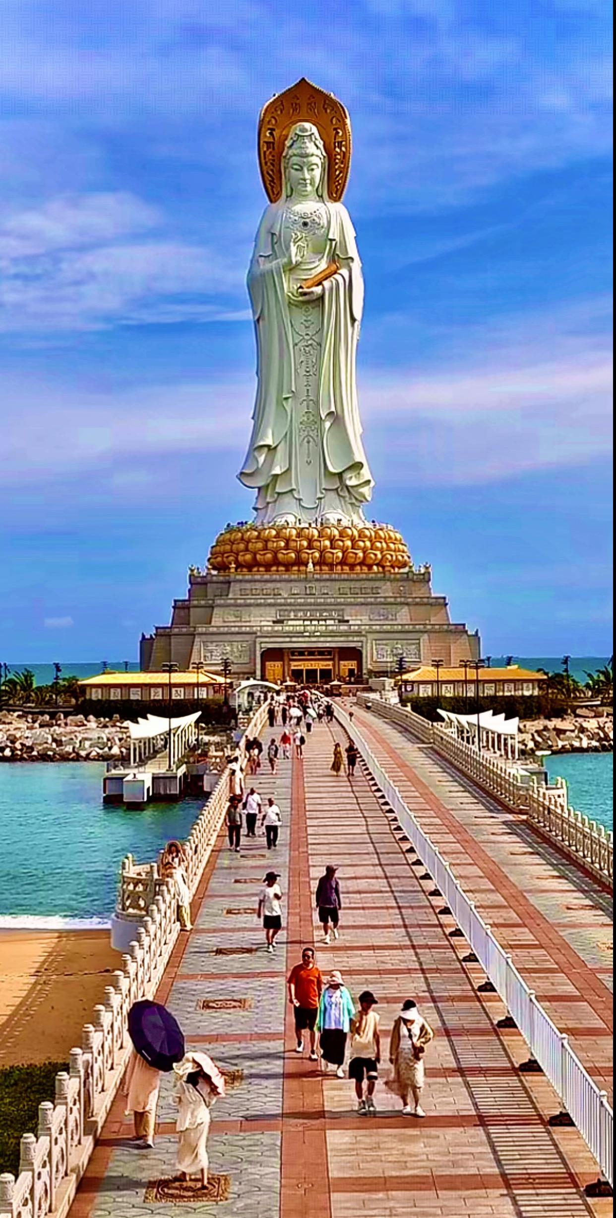 #海南三亚南山文化旅游区 #高108米的南海海上观音