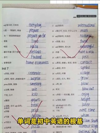 同步新教材版本的#初中英语单词、短语、句子默写,每天坚持默写10分钟,打牢英语字词句基本功#英语