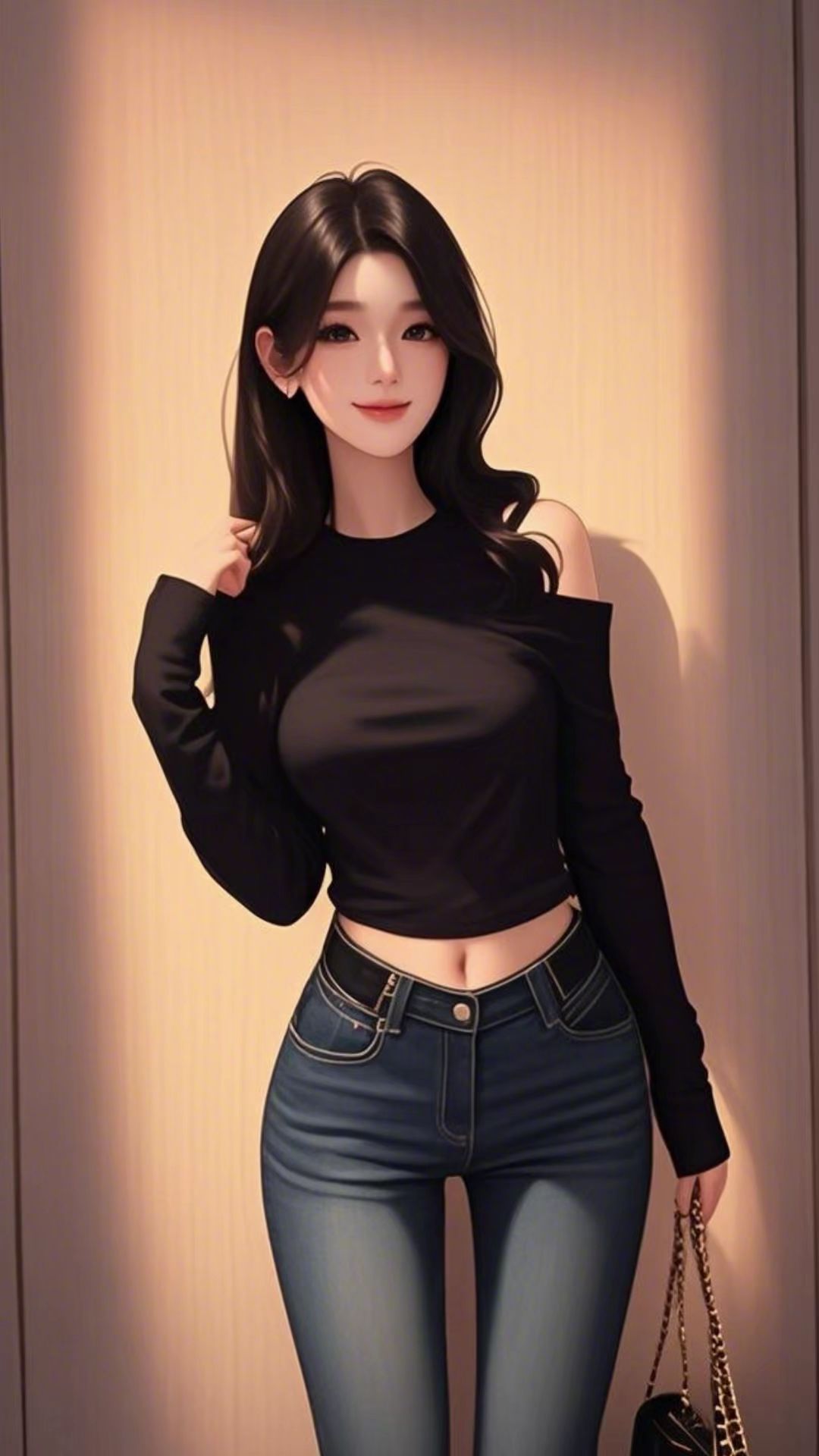 #辣妹穿搭 #御姐 #好身材好气质 #纯欲天花板 #牛仔裤