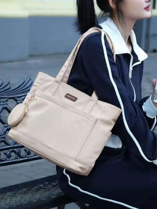 大容量托特包2025新款帆布手提网红大学生文艺百搭通勤尼龙斜挎包#爆款热卖中#厂家直发