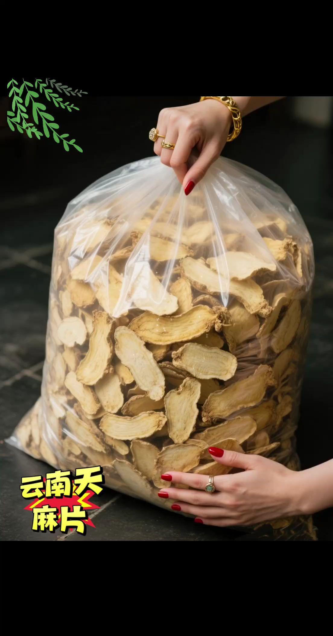 正宗云南天麻片~精选优质品种,大片非碎料,无熏硫,无添加,干净卫生🔥泡汤,泡茶都很不差哦#强烈推荐 #好物推荐🔥 #超便宜超划算 #天麻 #天麻片