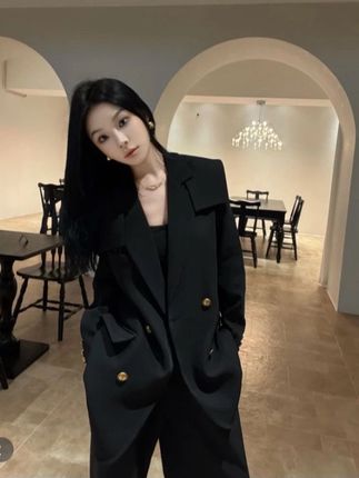 气质西装套装女2025年秋季新款时尚高级感双排扣百搭西服两件套#简约大气 #高级感穿搭 #精致穿搭时尚 #时尚新款#秋天