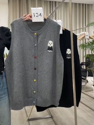 秋冬大版型毛衣背心#多色可选时尚百搭 #宽松版型 #保暖又好看 #遮肉显瘦 #女款马甲背心