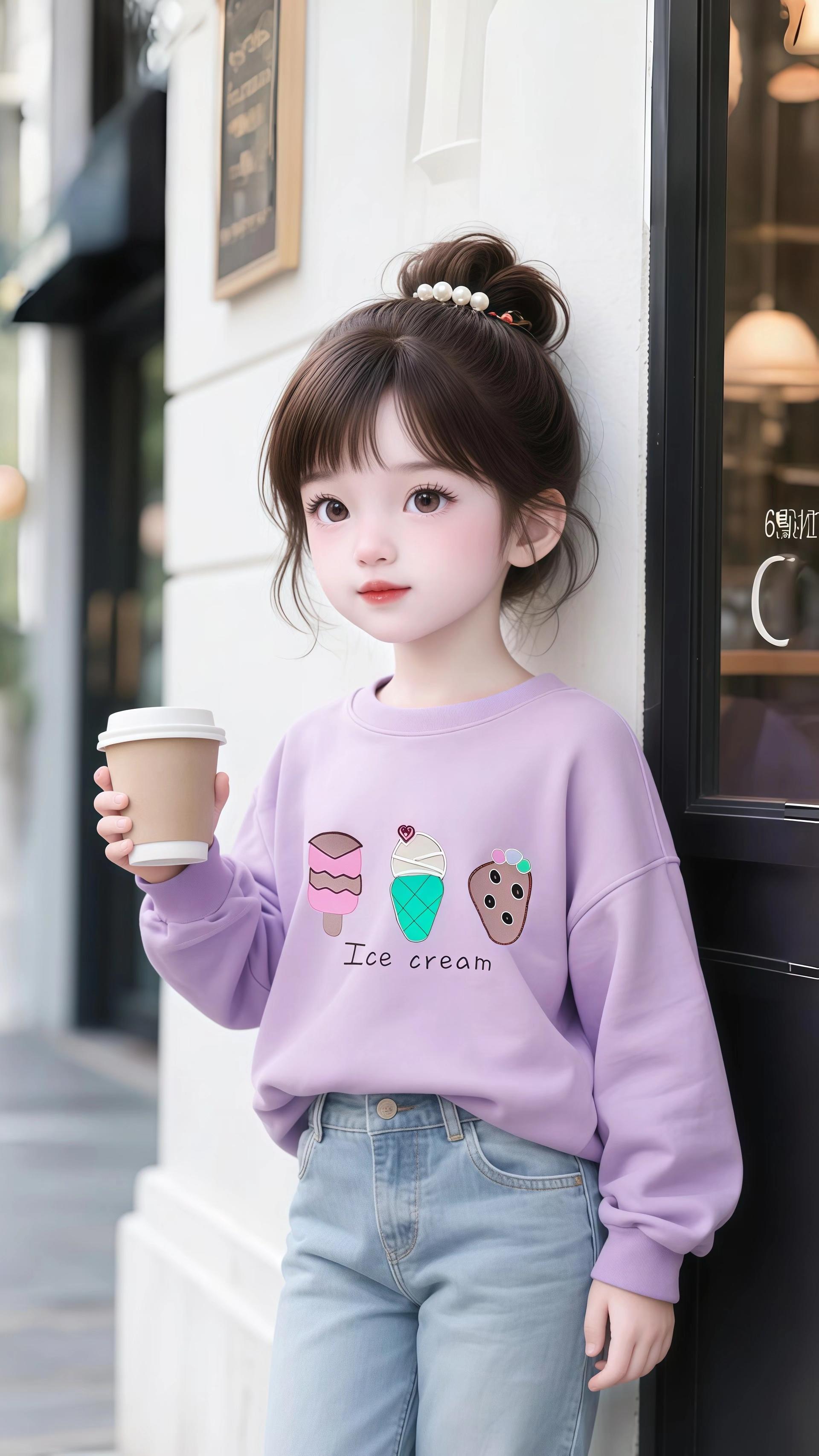 💜谁能拒绝这么软萌的女童卫衣啊!这颜色也太显白了吧~胸前的冰淇淋刺绣童趣满满,宝宝穿上瞬间化身甜妹✨ 加绒面料软乎乎的,秋冬穿保暖又舒服,搭配牛仔裤就很韩系,日常出街、逛公园都超合适👍 #童装上新 #童装搭配每日更新 #春秋穿搭 #女童穿搭 #高品质童装 @抖加🔥上热门🔥dou+🔥热点宝 @抖音创作小助手