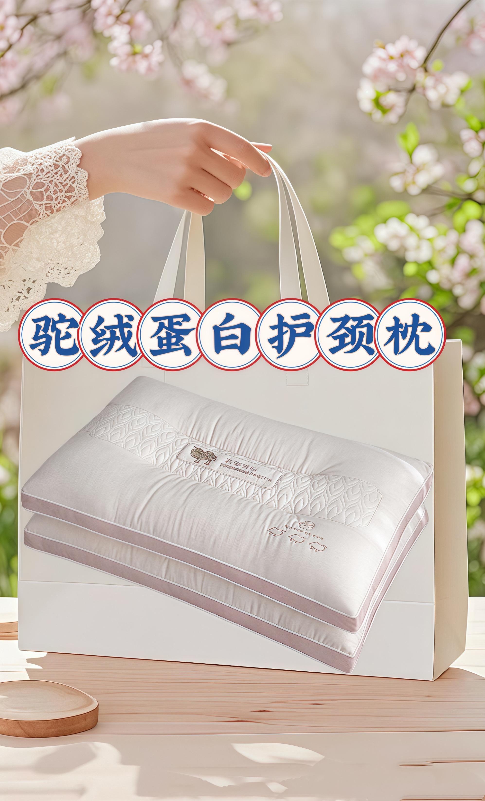 #驼绒护颈枕 #柔软蓬松#回弹力好