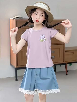 #高品质童装 #女童穿搭 #女童套装 #短袖套装 #童裝