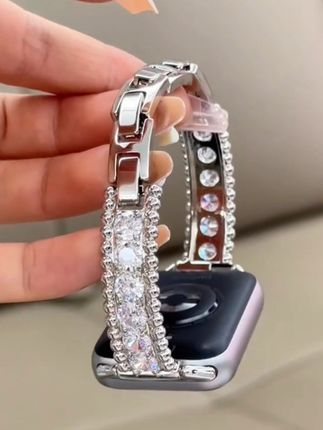 #爱了 适用华为满钻花环金属手镯款手表表带watch3watch4GT3GT4GT5pro女#数码科技 #表带 #好物推荐🔥 #你值得拥有