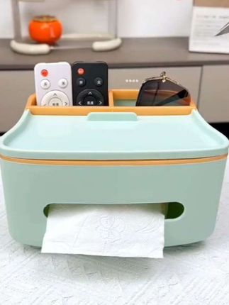 家用客厅创意简约收纳可爱轻奢 遥控器纸巾盒办公餐厅都适合#桌面纸巾盒遥控器收纳盒