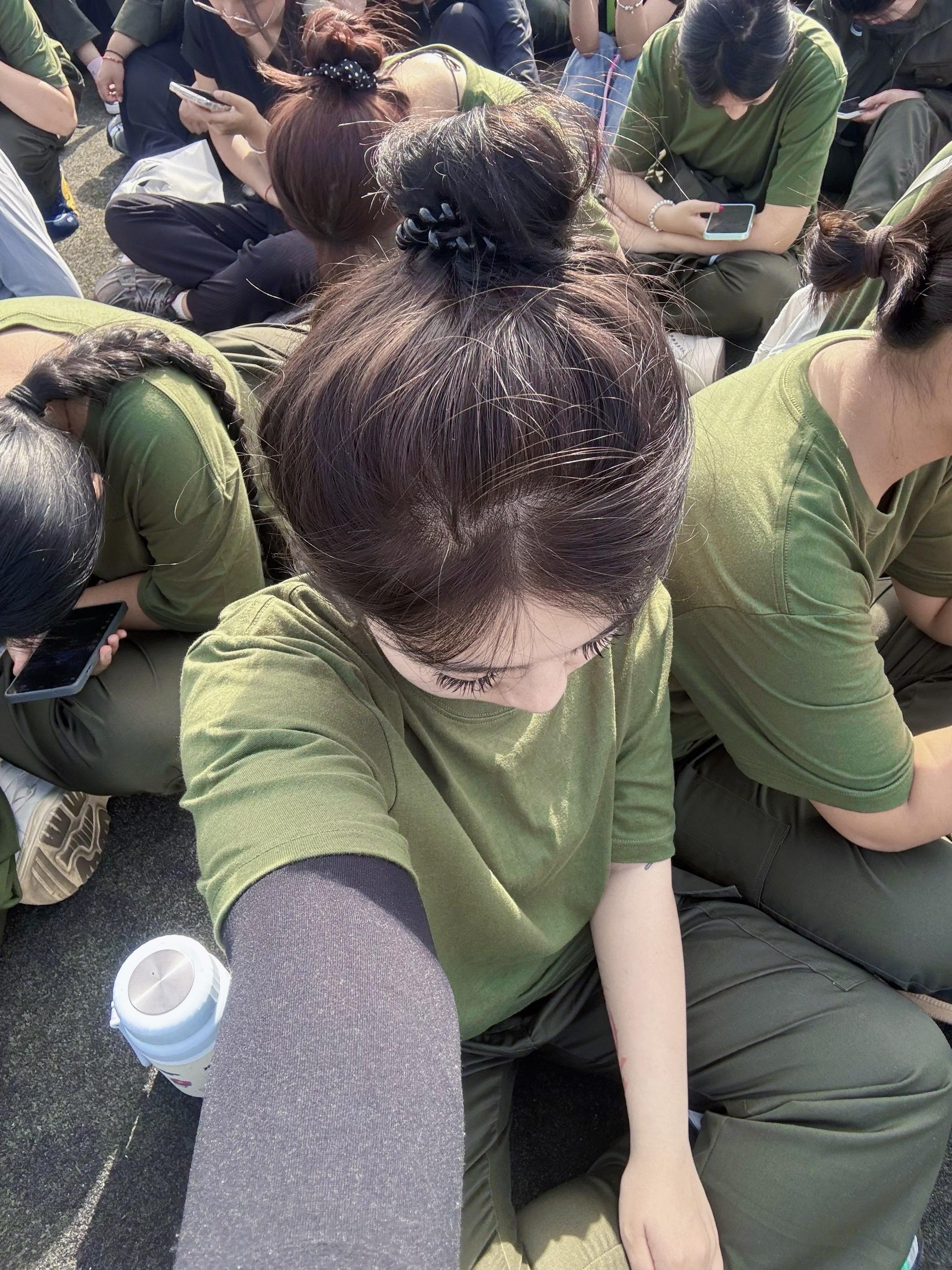 刚刚大一ꉂ ᳐˶ᵒ ᵕ ˂˶ ᳐ฅ#大一 #军训