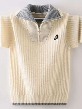 恒源祥男童毛衣,中大童100%纯羊毛,秋冬儿童针织立领羊绒衫#毛衣#羊绒衫#童装#母婴好物#双十一