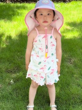 #笛莎 女童夏季薄款花边吊带套装捡漏!居家户外睡觉穿都可以!码不全,刷到有合适尺码闭眼入!#高品质童装 #分体套装 #轻薄透气 #吊带背心
