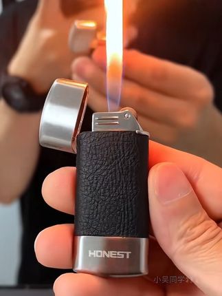 百诚清悠高档砂轮打火机 皮质包裹 手感舒适 高端大气上档次#打火机#高端打火机 #创意打火机 #精品打火机