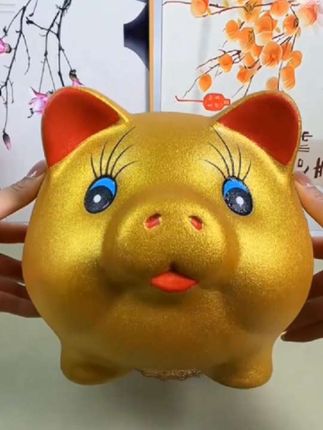 #宝爸宝妈 ,赶紧看看吧#金猪存钱罐 #有财有福 ,送你家来了#能进能出 #金猪罐,超便宜又实惠@DOU+小助手