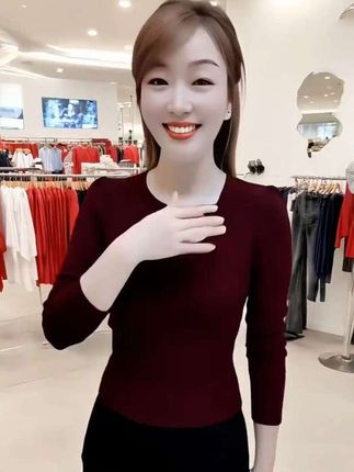 【 早秋装长袖t恤女士设计感上衣春秋新款流行女装小个子时尚体恤衫】#时尚女装#时尚穿搭