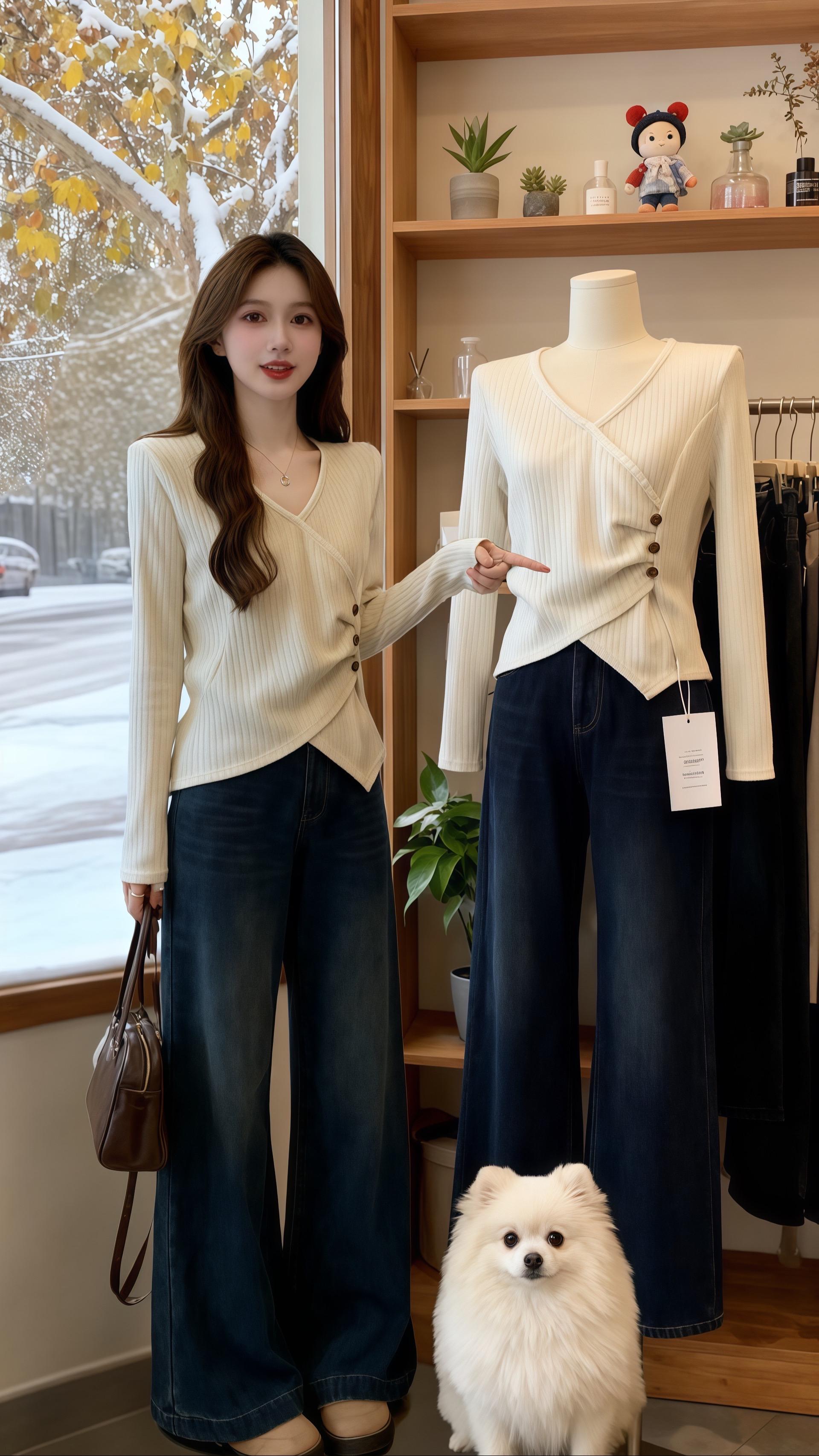 《这件坑条打底衫让她美成全场焦点》陈冉曾因大码身材在秋冬穿搭上屡屡碰壁,直到遇见这件坑条不规则打底衫。  年会那天,她穿着它搭配阔腿裤,宽松版型藏肉显瘦,坑条纹理还显质感,不规则设计更添时髦感。同事们纷纷围过来问她在哪买的,连平时很少夸人的总监都赞她穿得好看。  原来大码女孩也能轻松穿出显瘦又洋气的风格,这件打底衫就是她的秋冬“穿搭福音”,把日常穿搭穿成了时尚秀场~#韩系穿搭 #温柔穿搭 #优雅气质 #晒晒我的秋日穿搭 #肉肉女孩的秋冬通勤穿搭 @DOU+上热门 @DOU+小助手