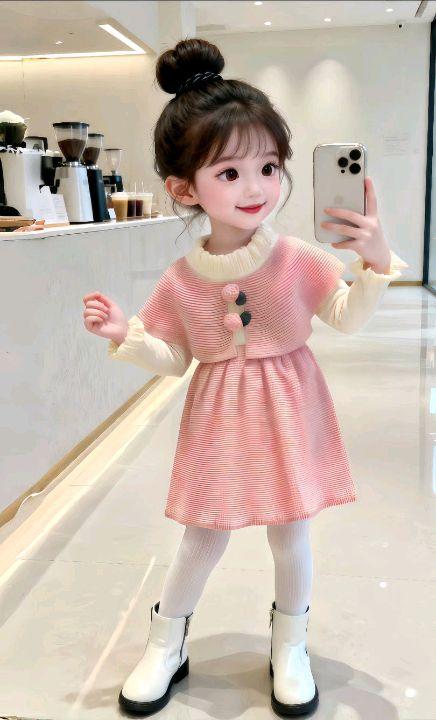 秋季的第一套甜美小套装 以上身。#高品质童装#甜美穿搭#秋季开学穿搭分享 #早秋穿搭三分钟出门不是梦 #宝妈推荐 @抖加🔥上热门🔥dou+🔥热点宝