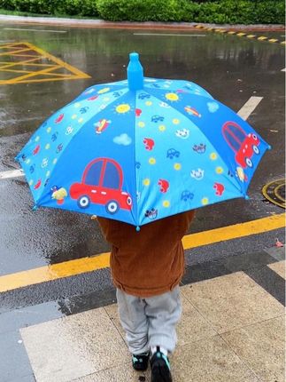 小朋友专用雨伞防戳安全伞角,图案漂亮,小巧轻便,自带防护雨罩#雨伞 #遮阳伞 #晴雨两用伞 #儿童雨伞