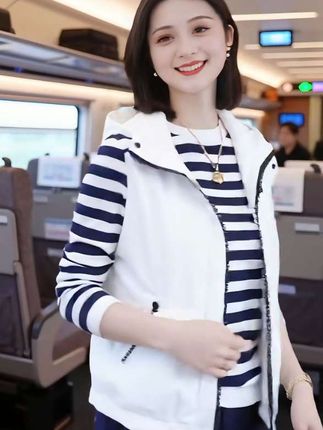 2025夏季新款女士连帽运动风背心马甲#时尚百搭无袖轻薄马夹小外套#优雅气质 #减龄显瘦穿搭 #休闲百搭